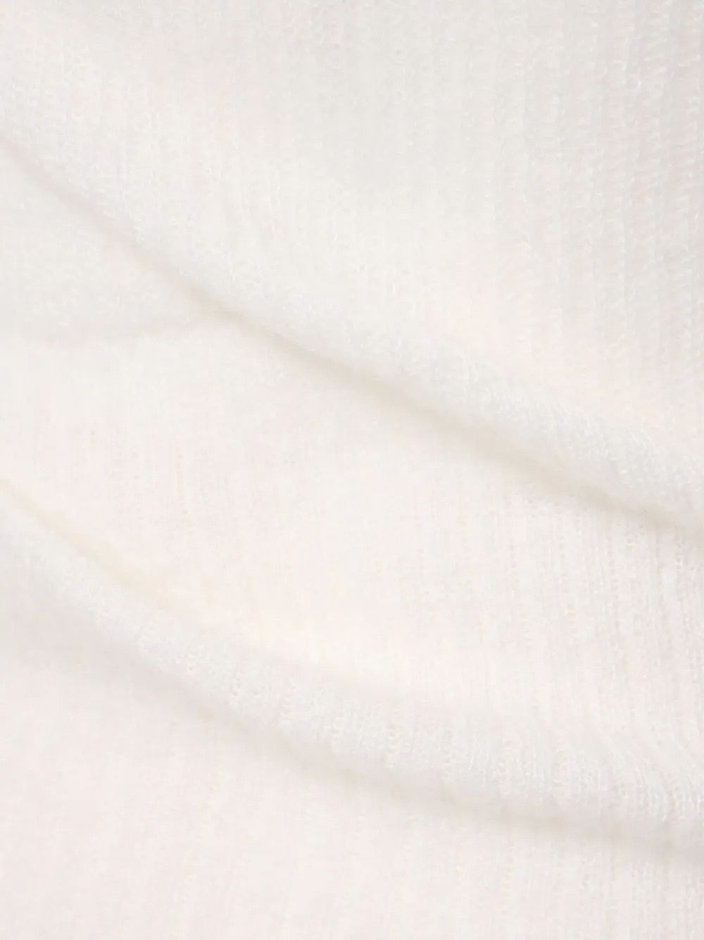  Jacquemus Scoop-neck Long-sleeve Sweater - White 