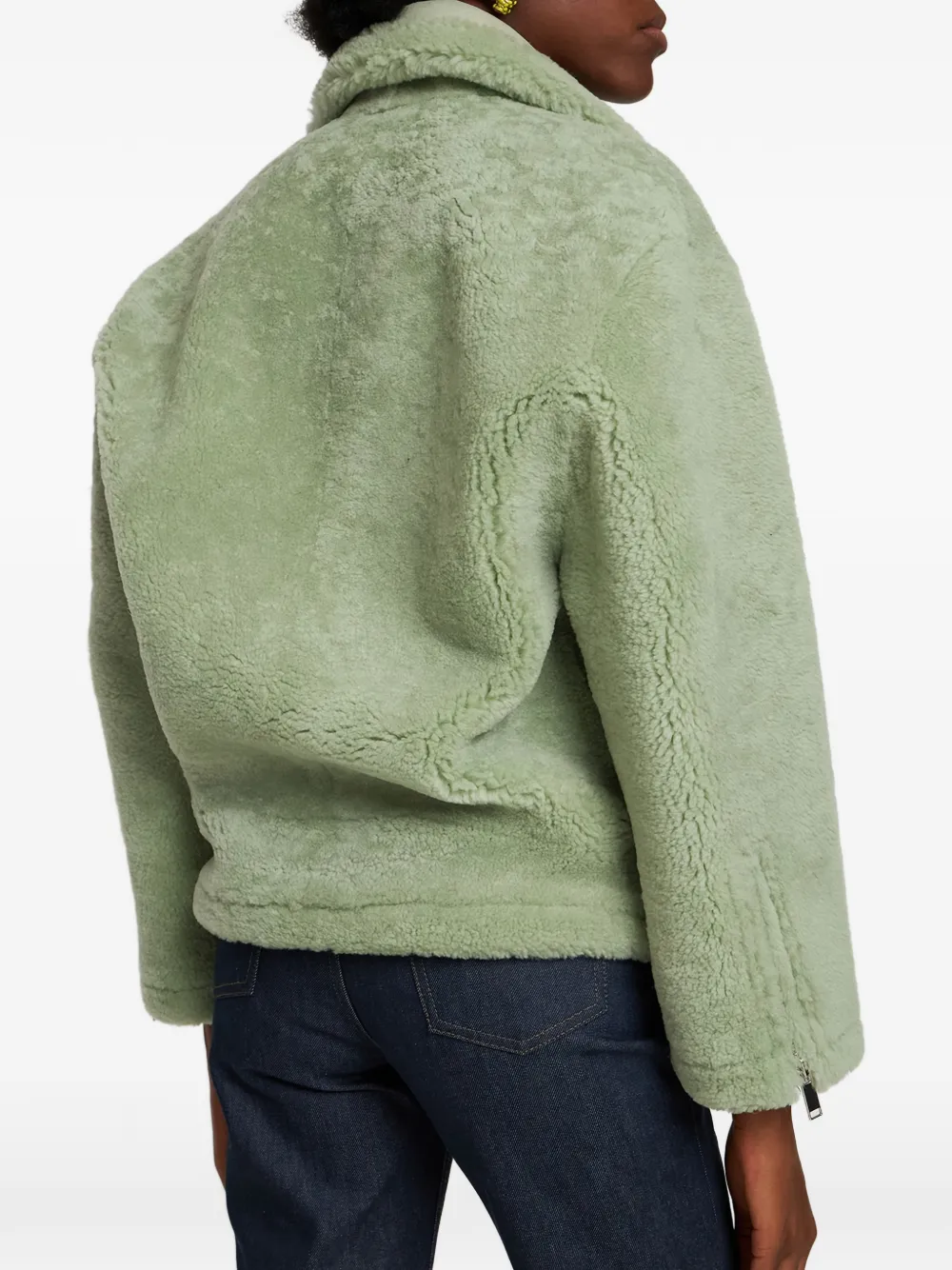 Jacquemus Le Manteau Pastre lammy jack Groen