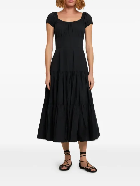 Michael Kors tiered short-sleeve midi dress
