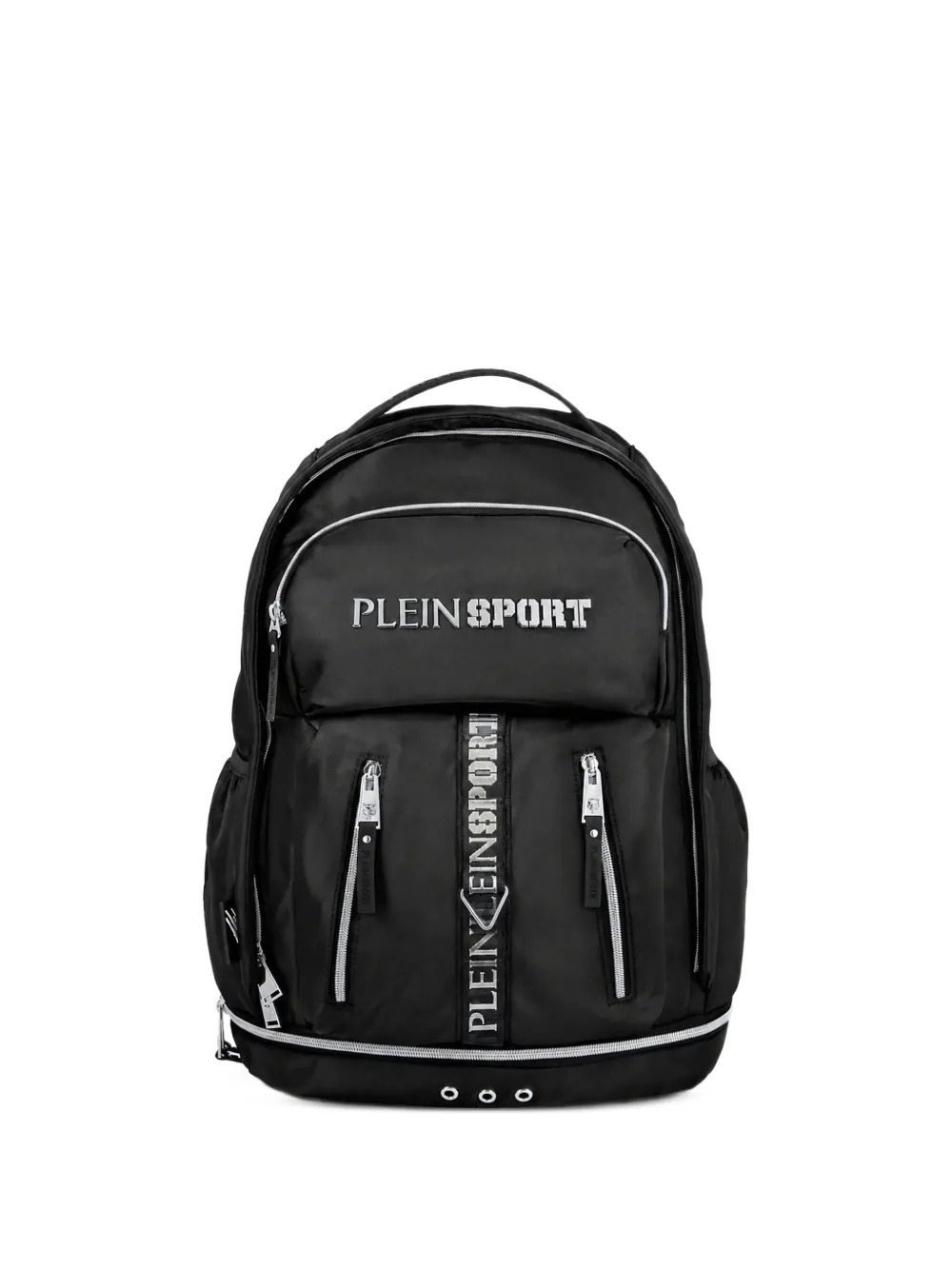 Plein Sport logo-plaque zip-fastening backpack - Nero