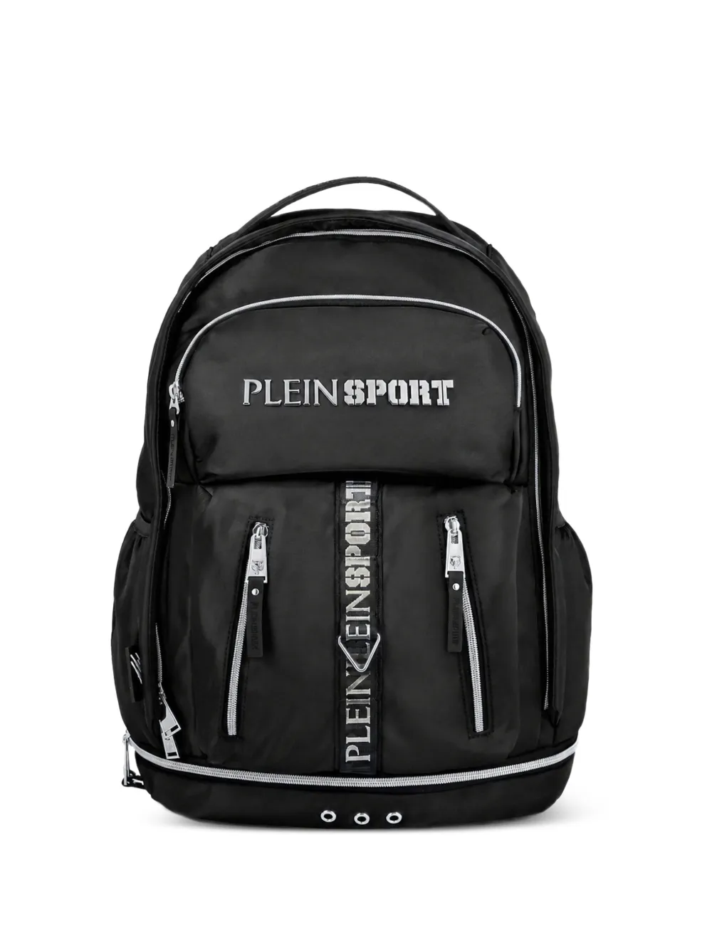 Plein Sport logo-plaque zip-fastening backpack - Nero