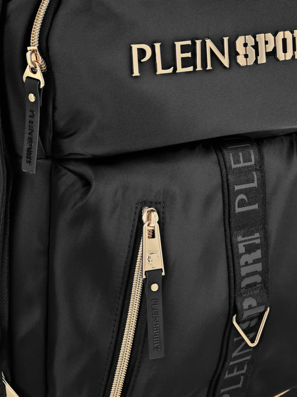 Plein Sport Rugzak met logo Zwart