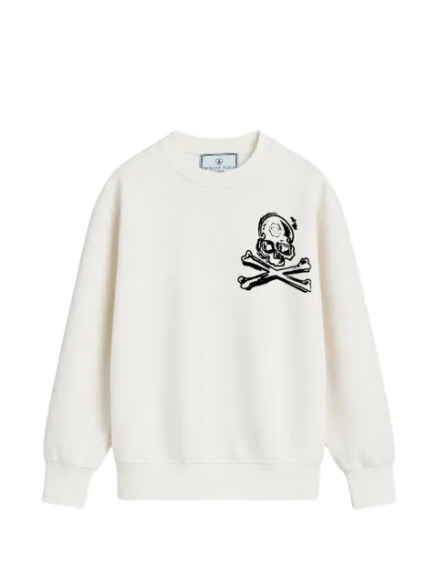 Philipp Plein sudadera con motivo de calavera gráfico