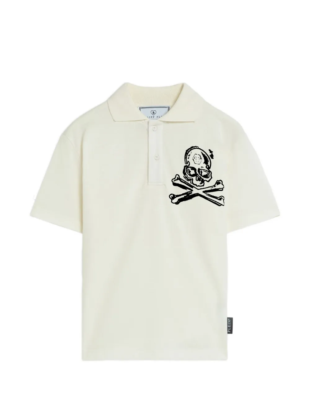 Philipp Plein Polo con dettaglio teschio - Toni neutri