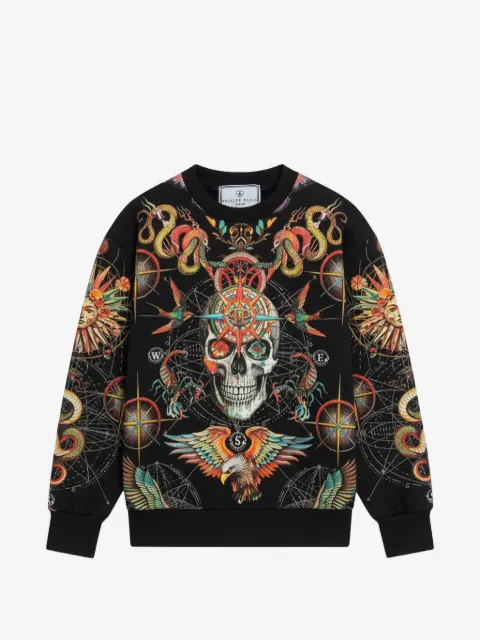 Philipp Plein Junior skull print sweatshirt