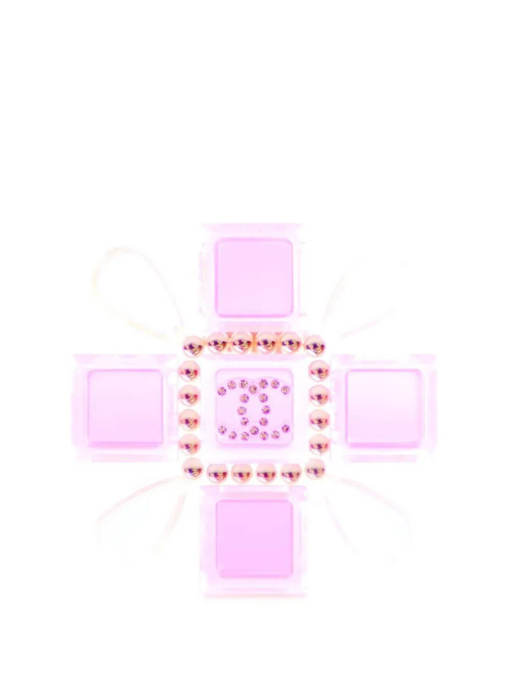 CHANEL Pre-Owned 2004 Resin Maltese Cross Brooch costume brooch - Rosa