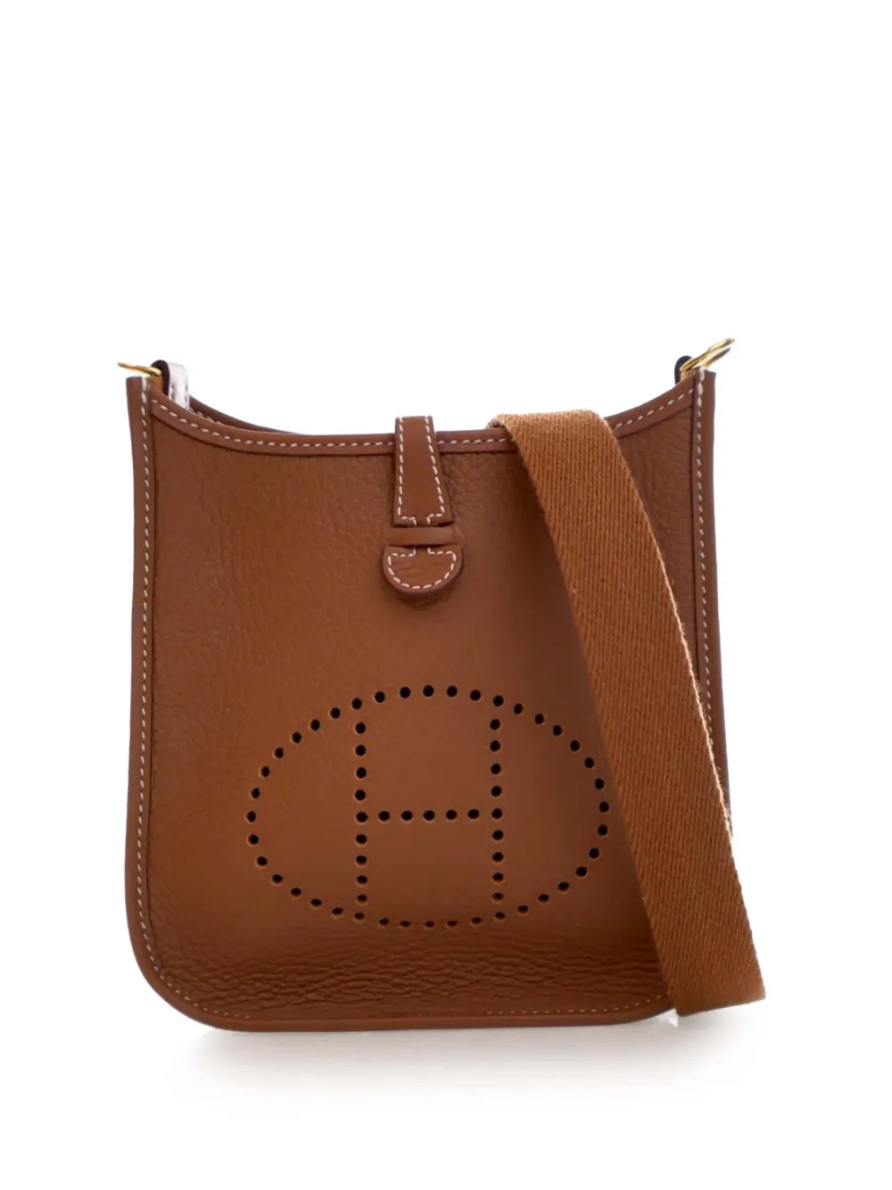 Hermès Pre-Owned 2024 Clemence Evelyne 16 TPM crossbody bag - Marrone