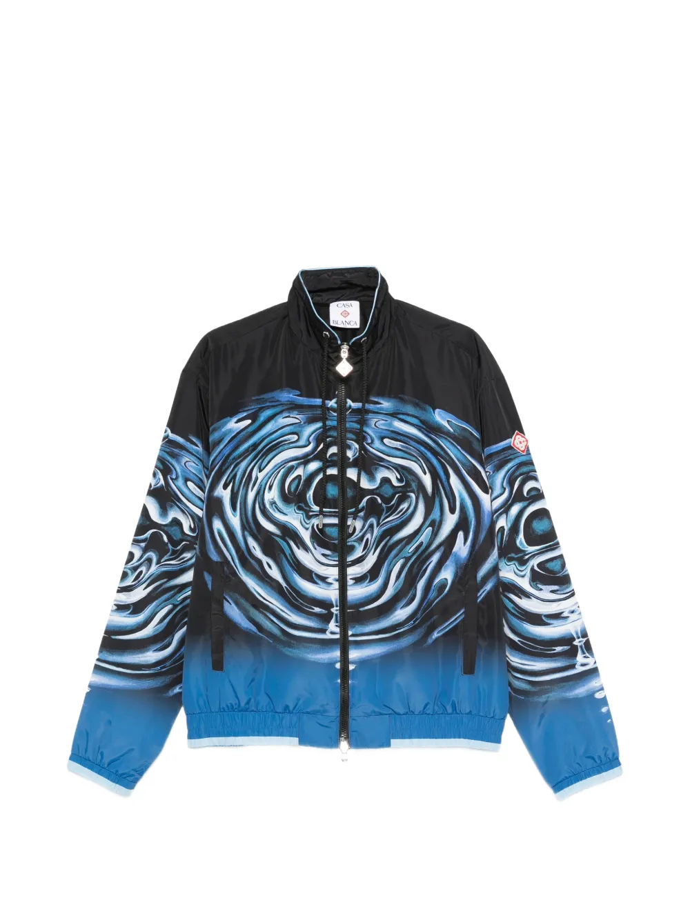 Casablanca abstract-pattern bomber jacket - Black