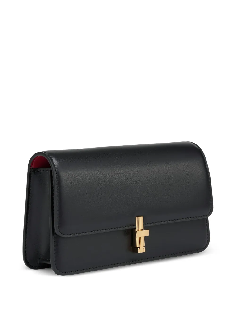 POTAMY leather clutch bag - Nero