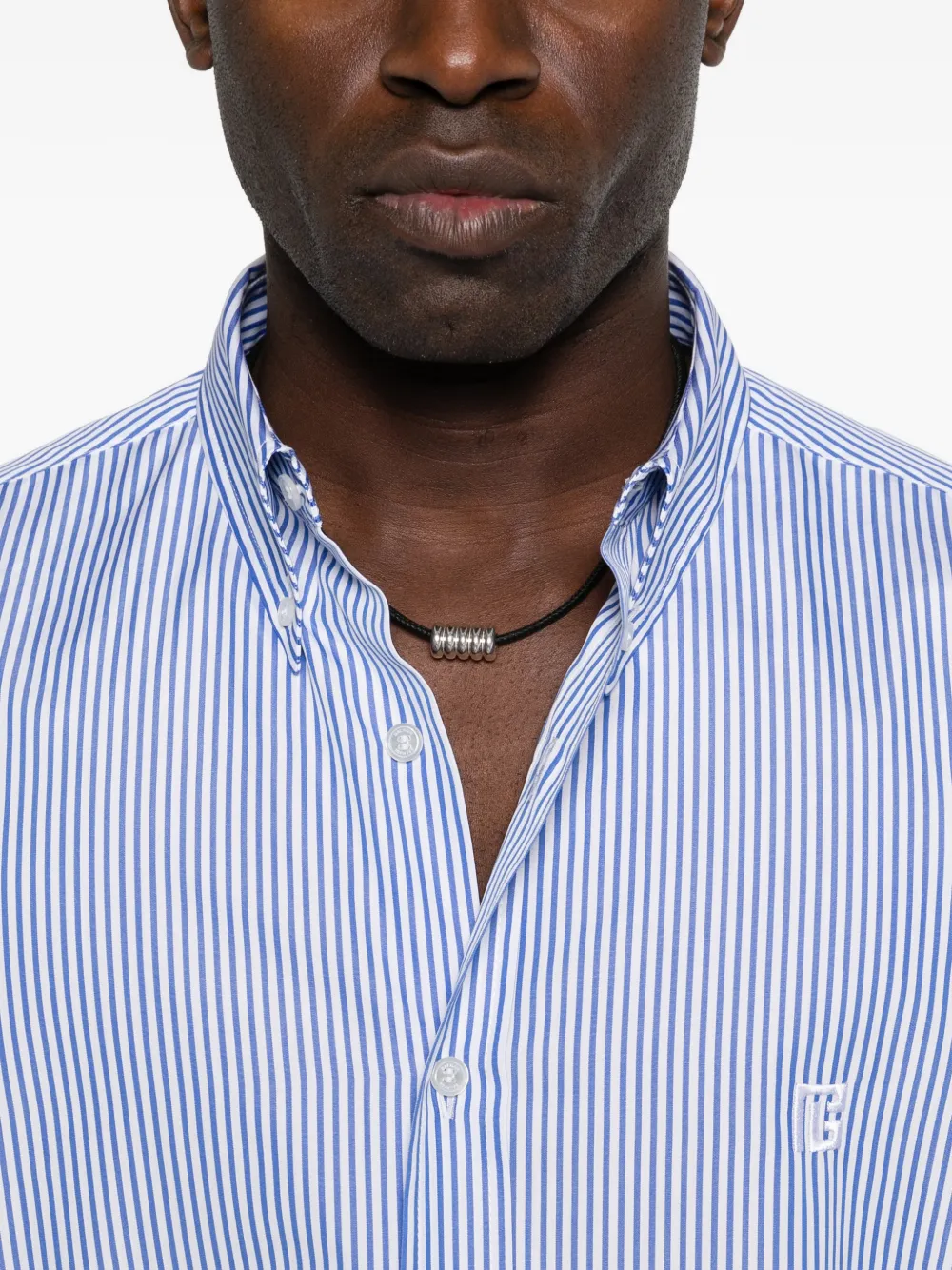 Balmain Gestreept overhemd Blauw