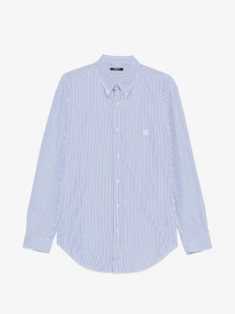 Balmain striped-pattern shirt