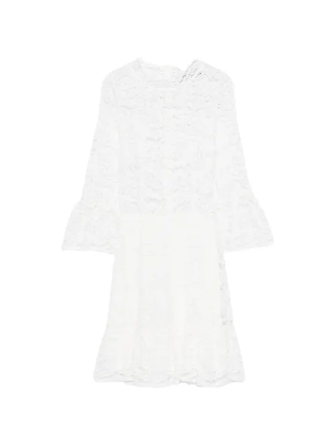 PNK lace flounce midi dress