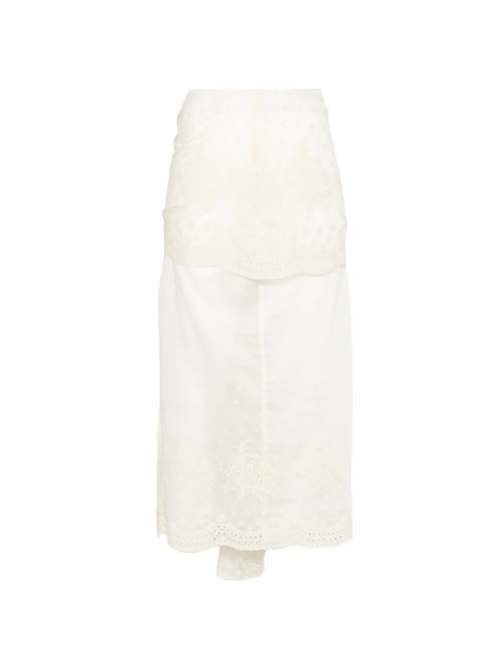 PNK embroidered maxi skirt - Toni neutri