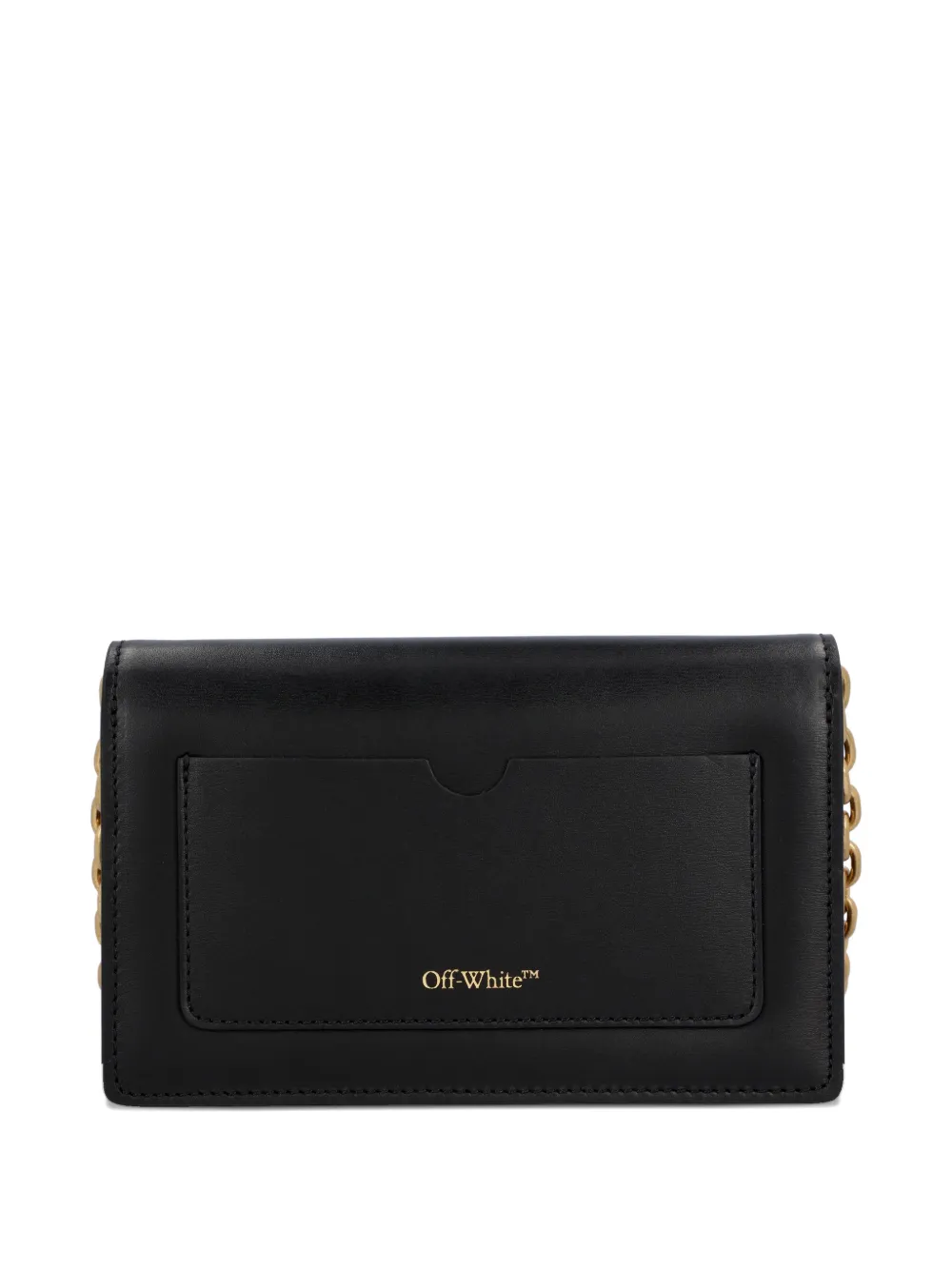  Off-white Pre-owned Small Jitney Chain Shoulder Bag - Black 
