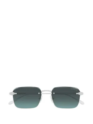 Montblanc square-frame Sunglasses | Silver | FARFETCH JO
