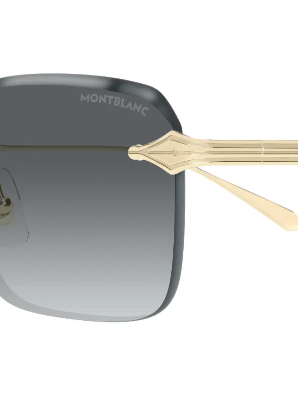 Montblanc square-frame Sunglasses | Gold | FARFETCH SG