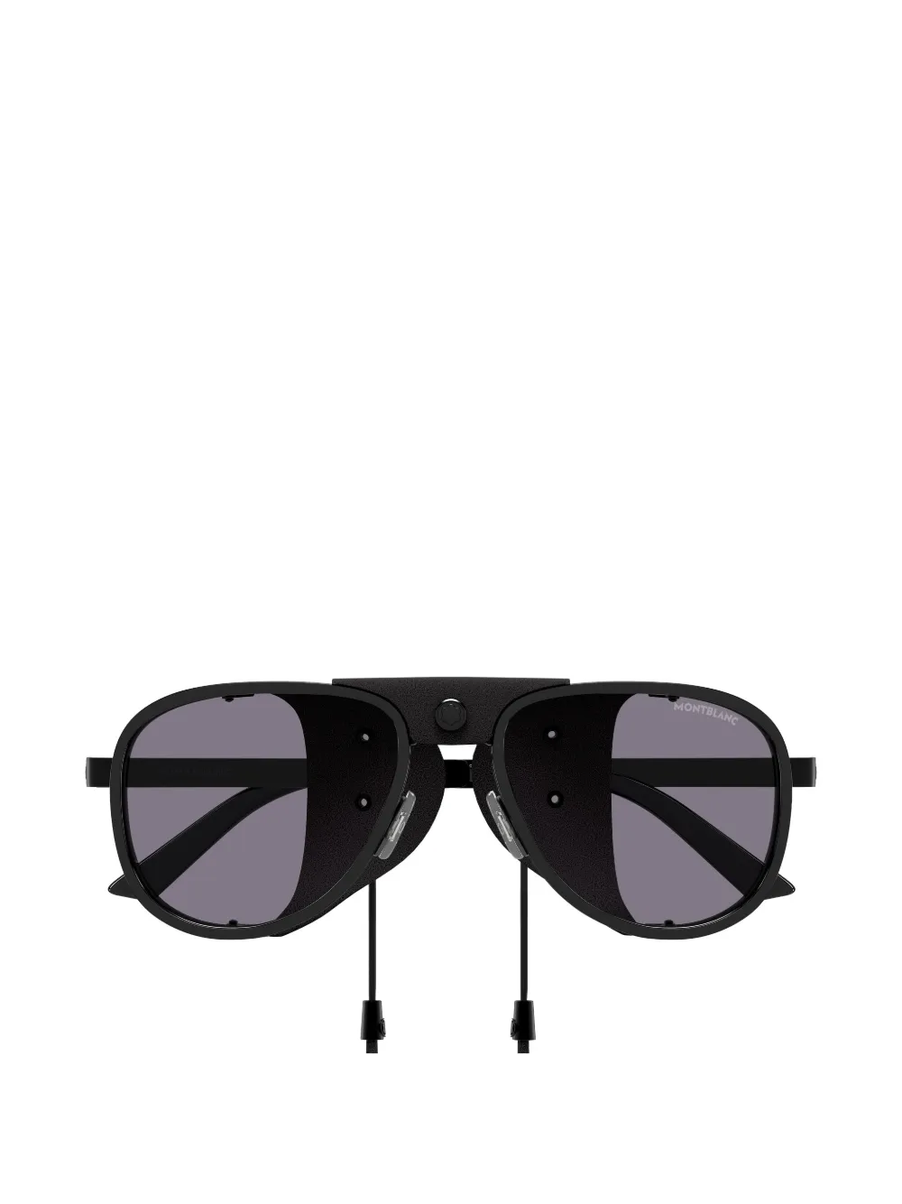 Montblanc side-shields pilot sunglasses - Nero