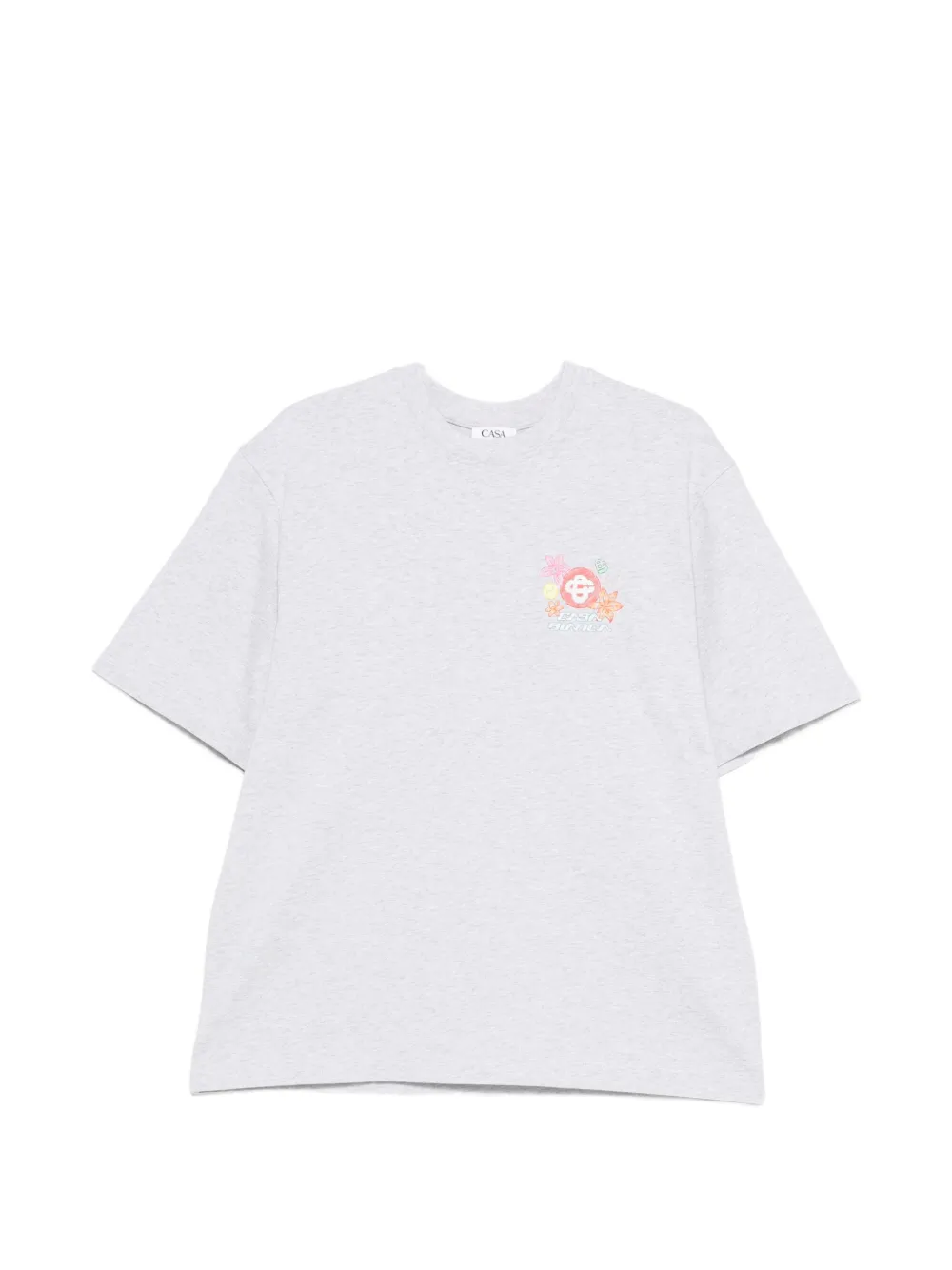 Casablanca logo-print T-shirt - Grigio