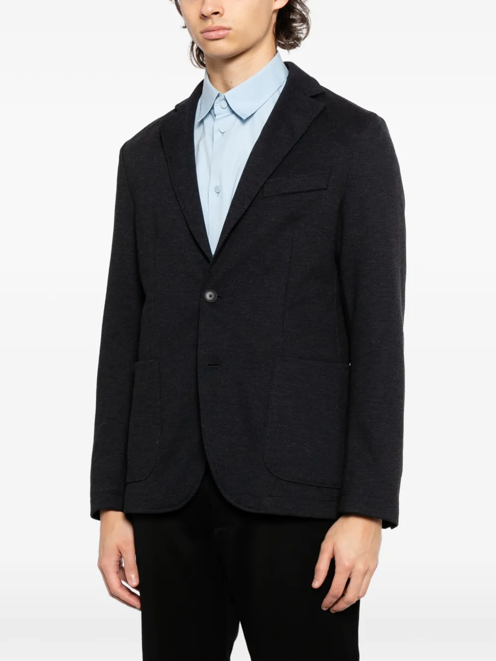 Boss Single-breasted Blazer - Grey 