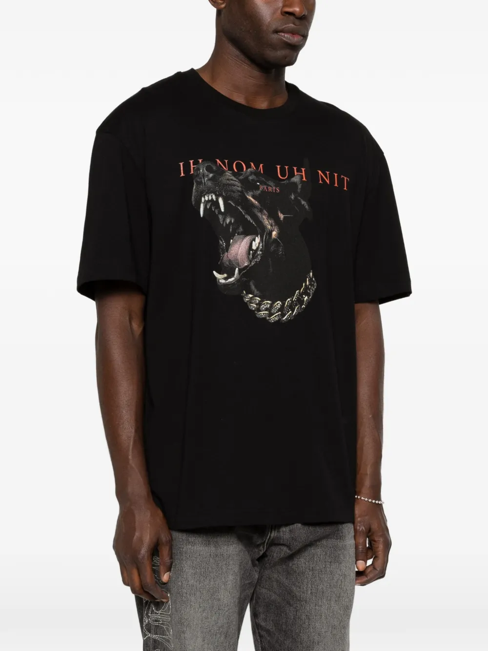 Ih Nom Uh Nit Dobermann T-shirt Zwart
