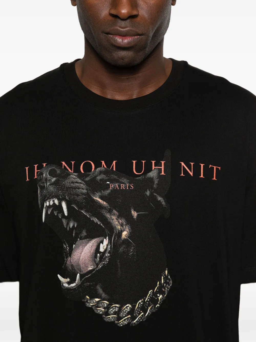 Ih Nom Uh Nit Dobermann T-shirt Zwart