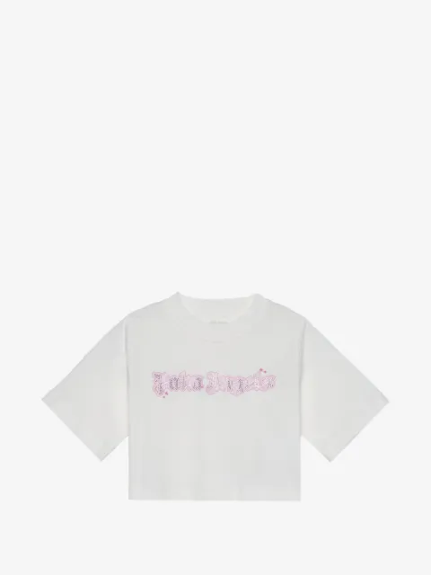 Palm Angels Kids logo-detail T-shirt