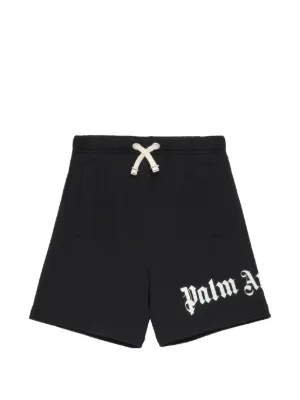 Palm Angels Kids ストライプ ショートパンツ | ブラック | FARFETCH JP