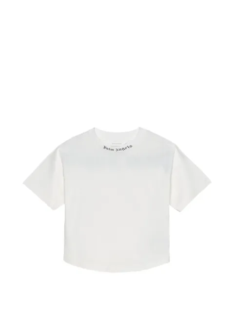 Palm Angels Kids t-shirt crop à logo imprimé
