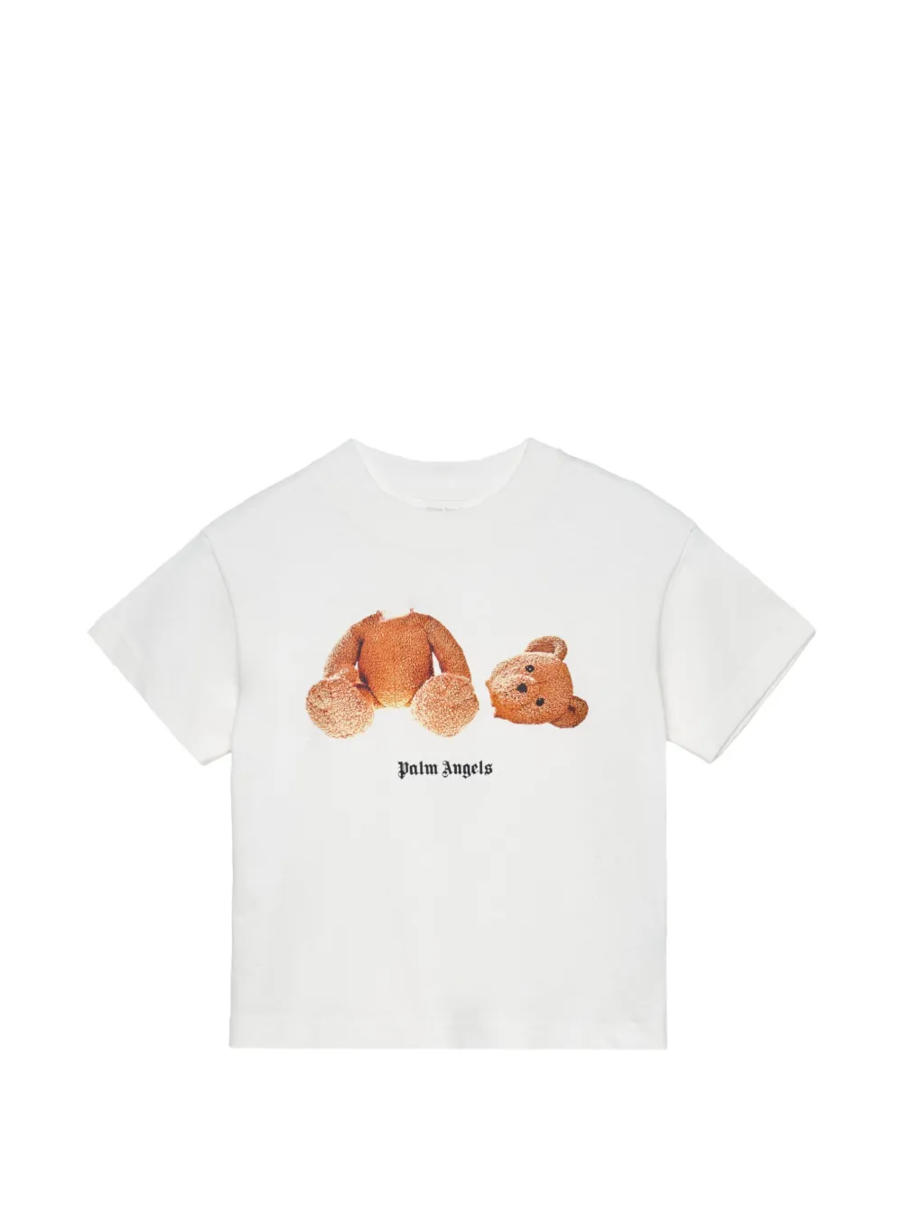Palm Angels Kids bear-print T-shirt - Bianco