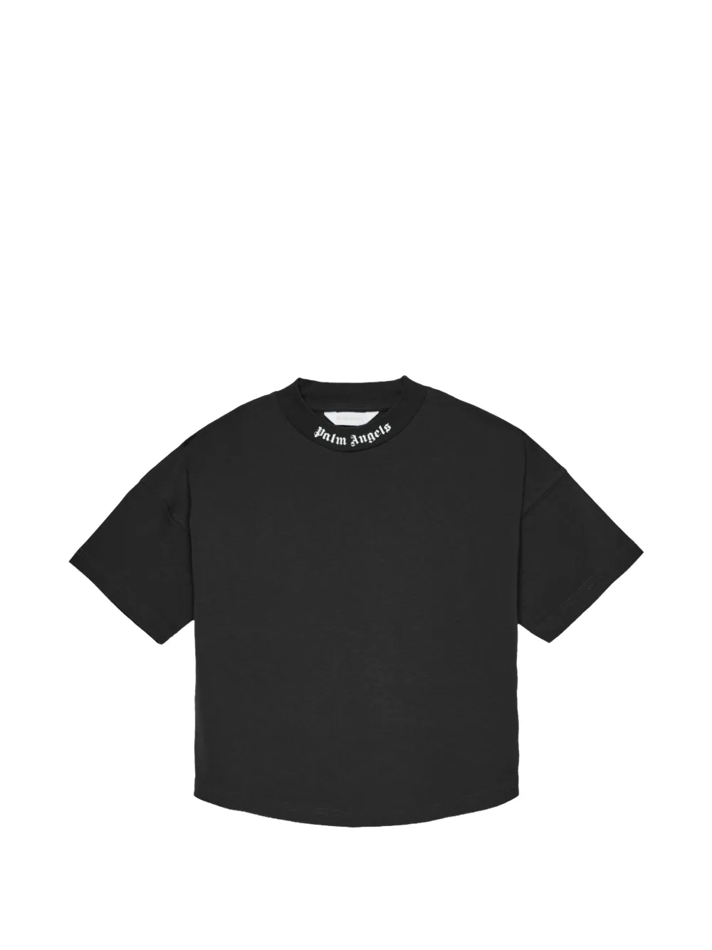 Palm Angels Kids T-Shirt mit rundem Ausschnitt - Schwarz