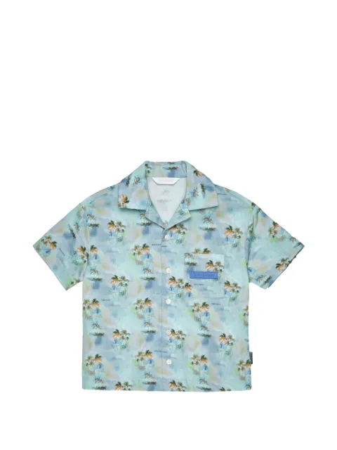 Palm Angels Kids palm-print shirt