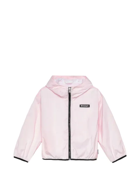 Palm Angels Kids hooded logo jacket