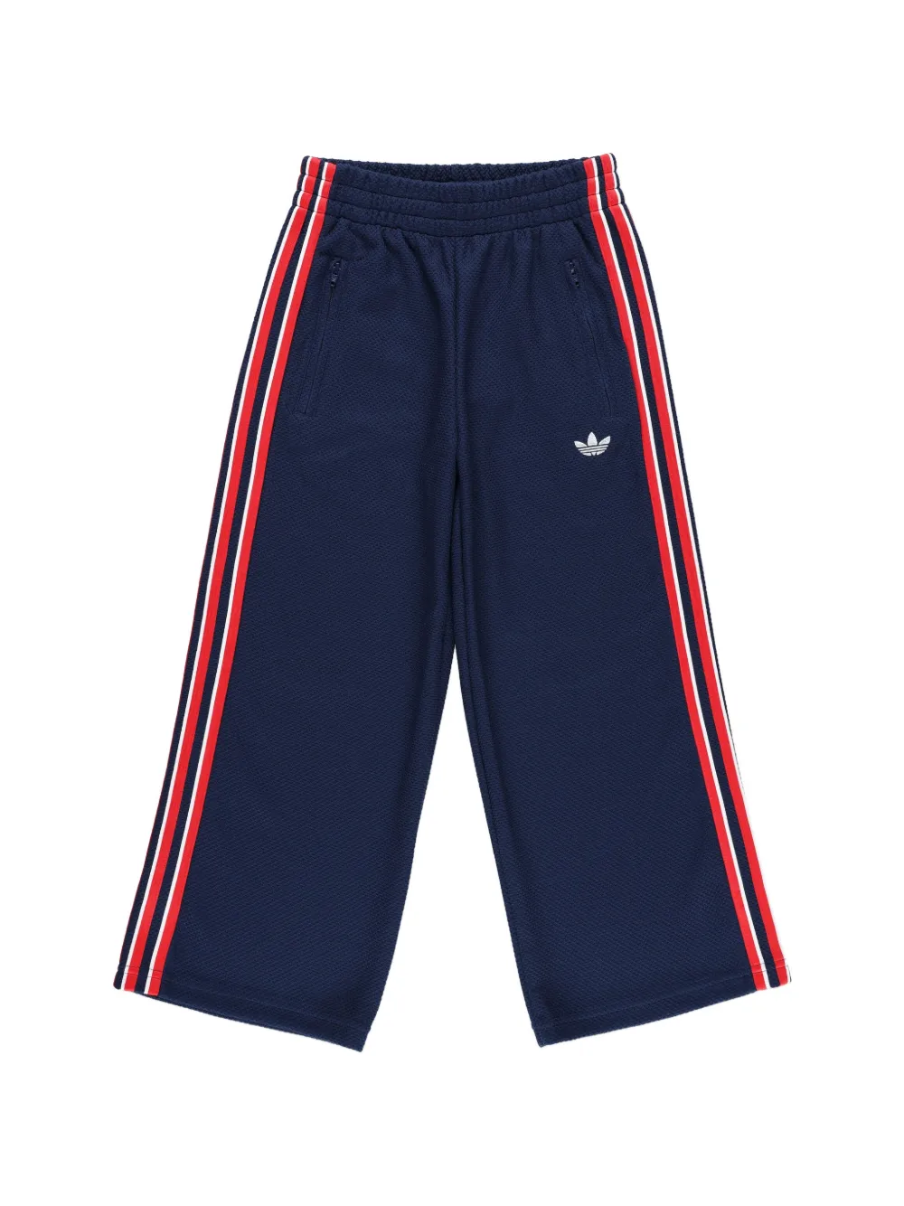 adidas Kids logo-embroidered tracksuit bottom - Blu