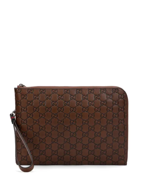 Gucci GG Emblem medium clutch