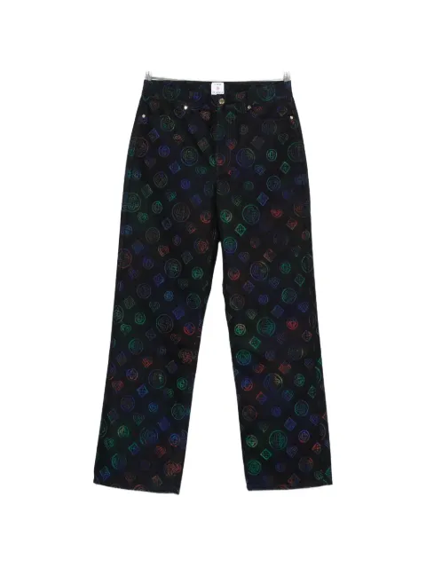 Casablanca logo-pattern jeans