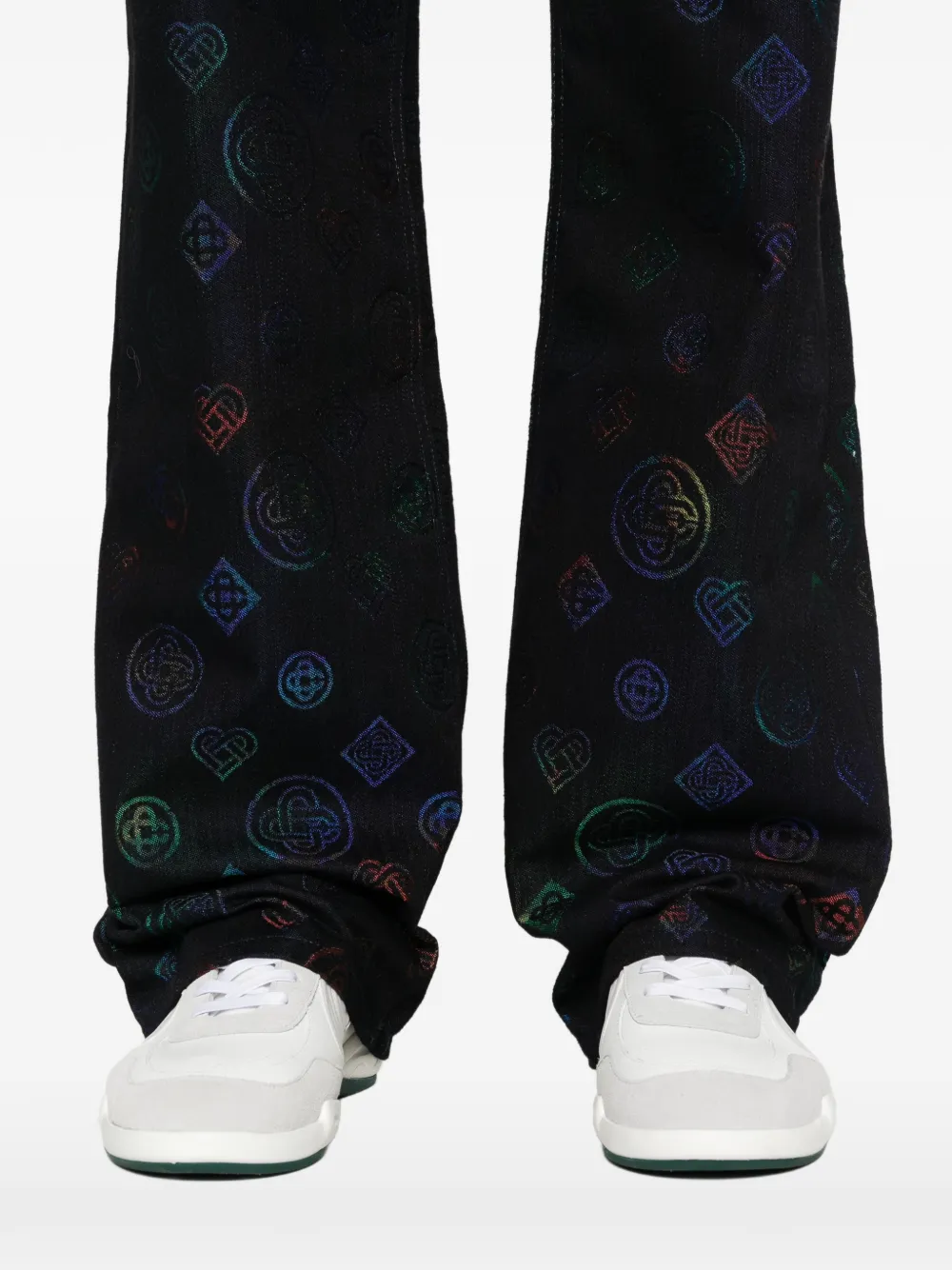 Casablanca Jeans met logopatroon Zwart
