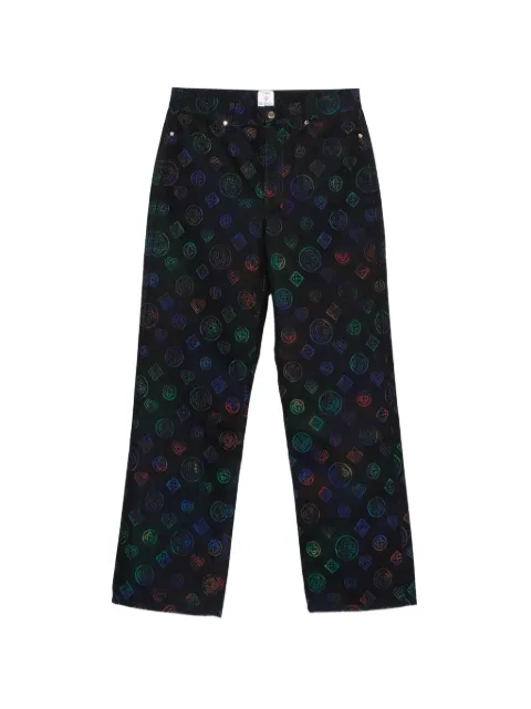 Casablanca logo-pattern jeans