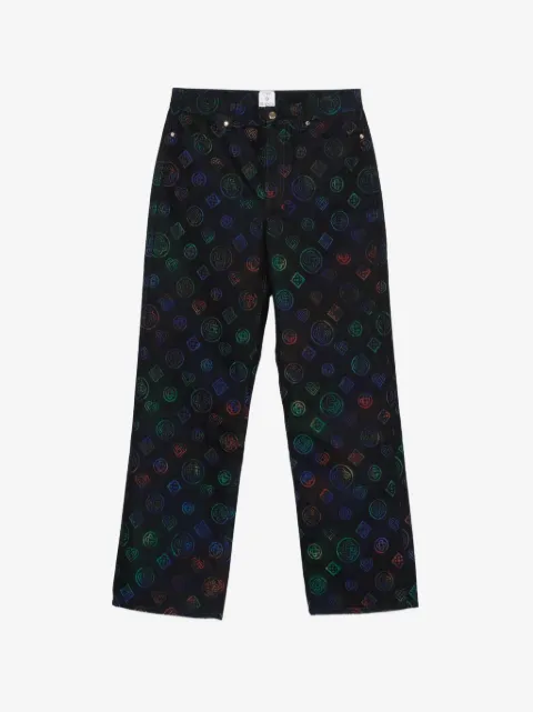 Casablanca logo-pattern jeans