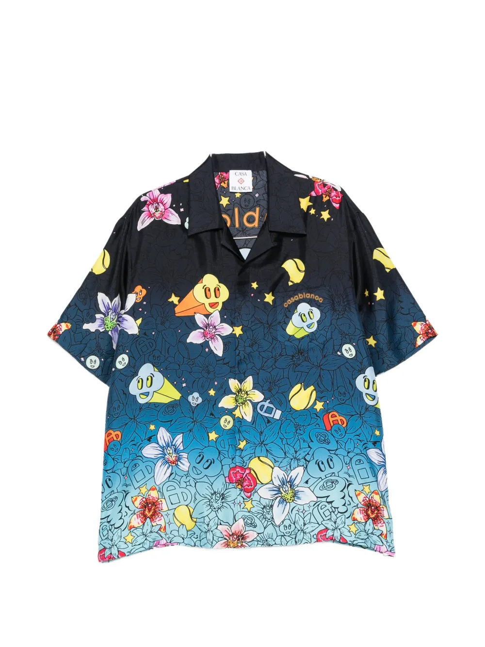 Casablanca floral-print shirt - Nero