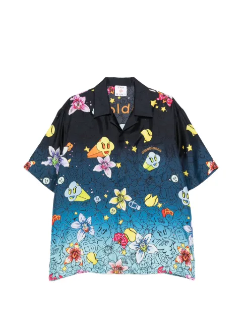 Casablanca camisa con estampado floral