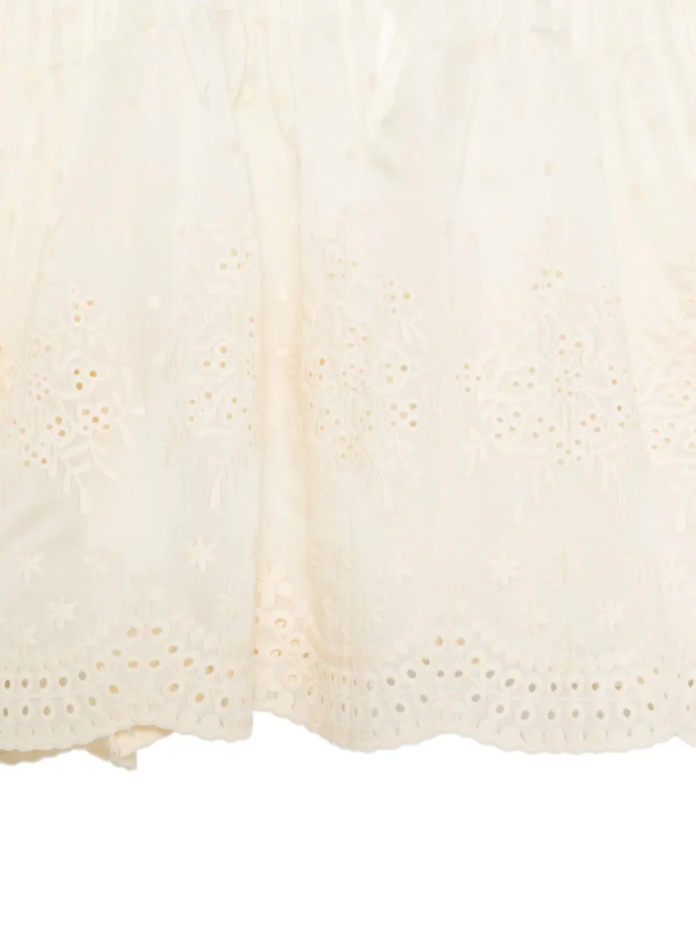  Pnk Pleated Embroidered Blouse - Neutrals 