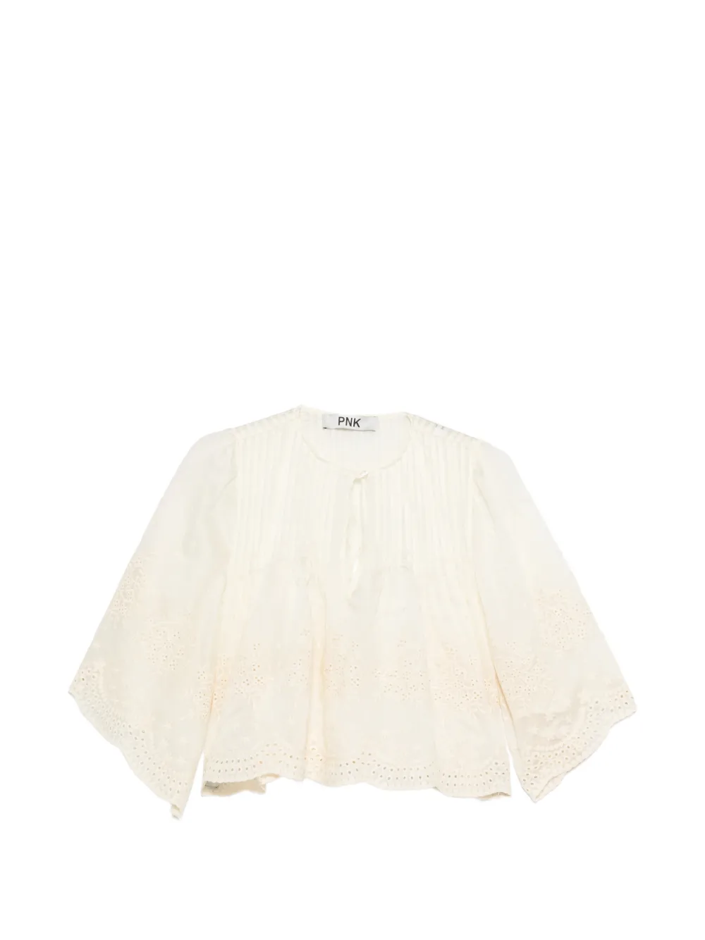 PNK pleated embroidered blouse - Toni neutri