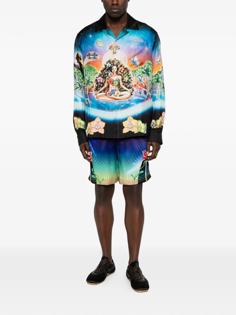 Casablanca 그래픽 패턴 셔츠