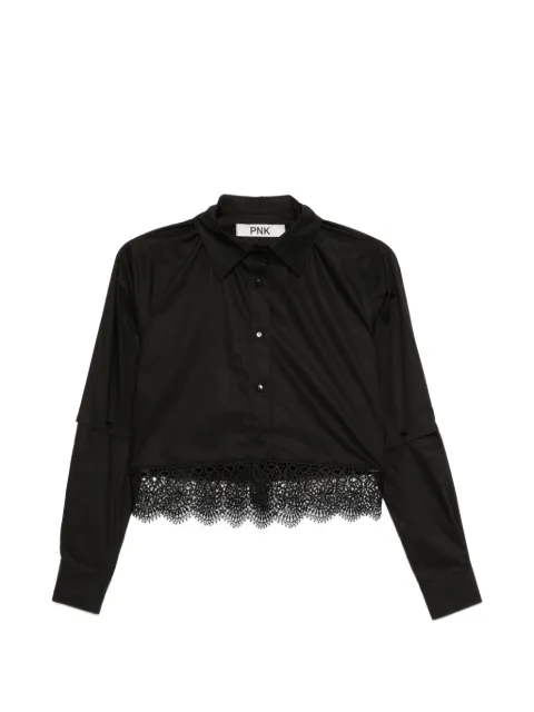 PNK lace panel shirt