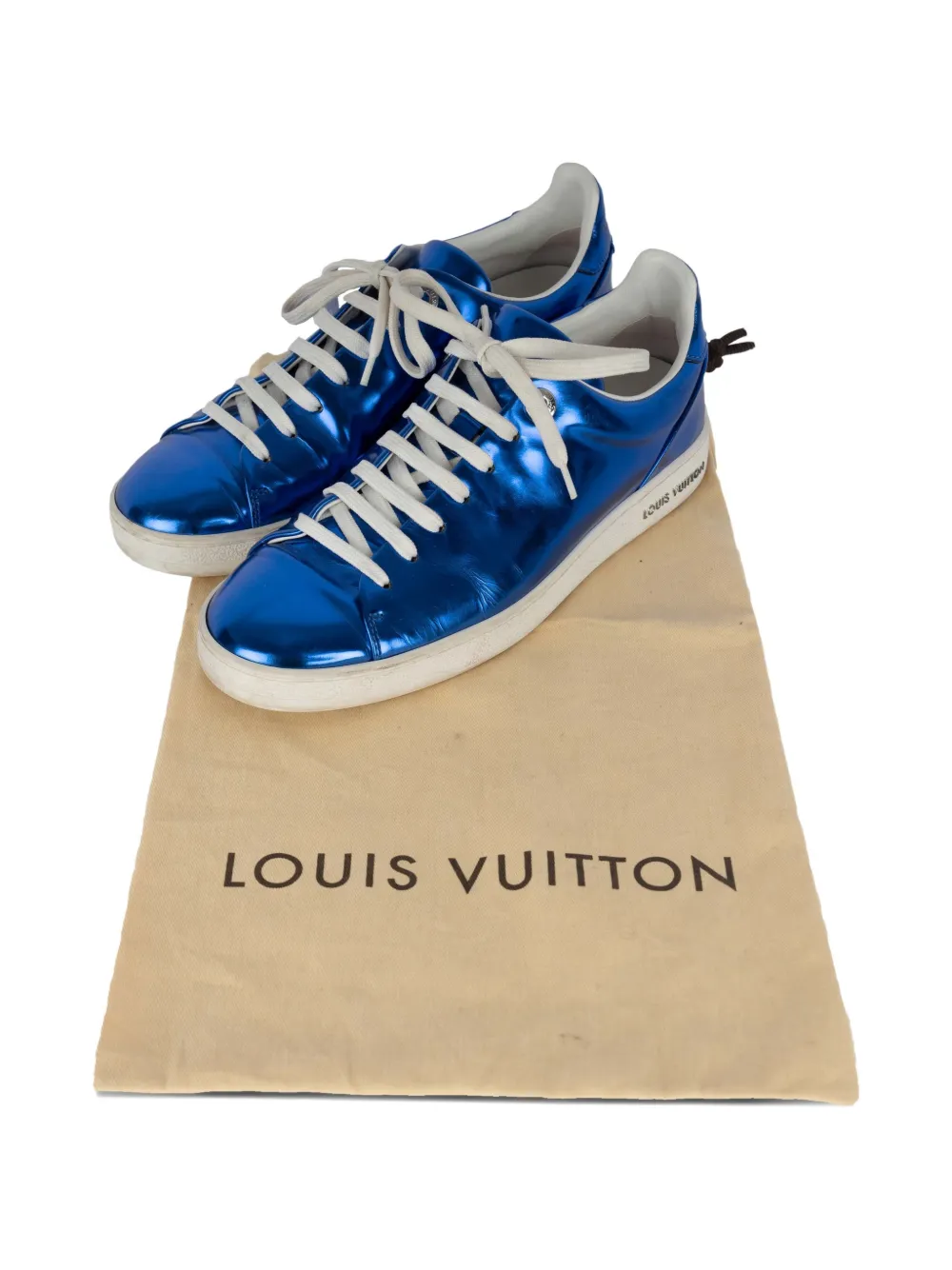 Blue Metallic Sneakers