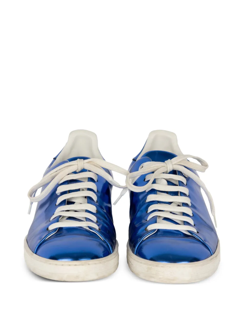 Blue Metallic Sneakers