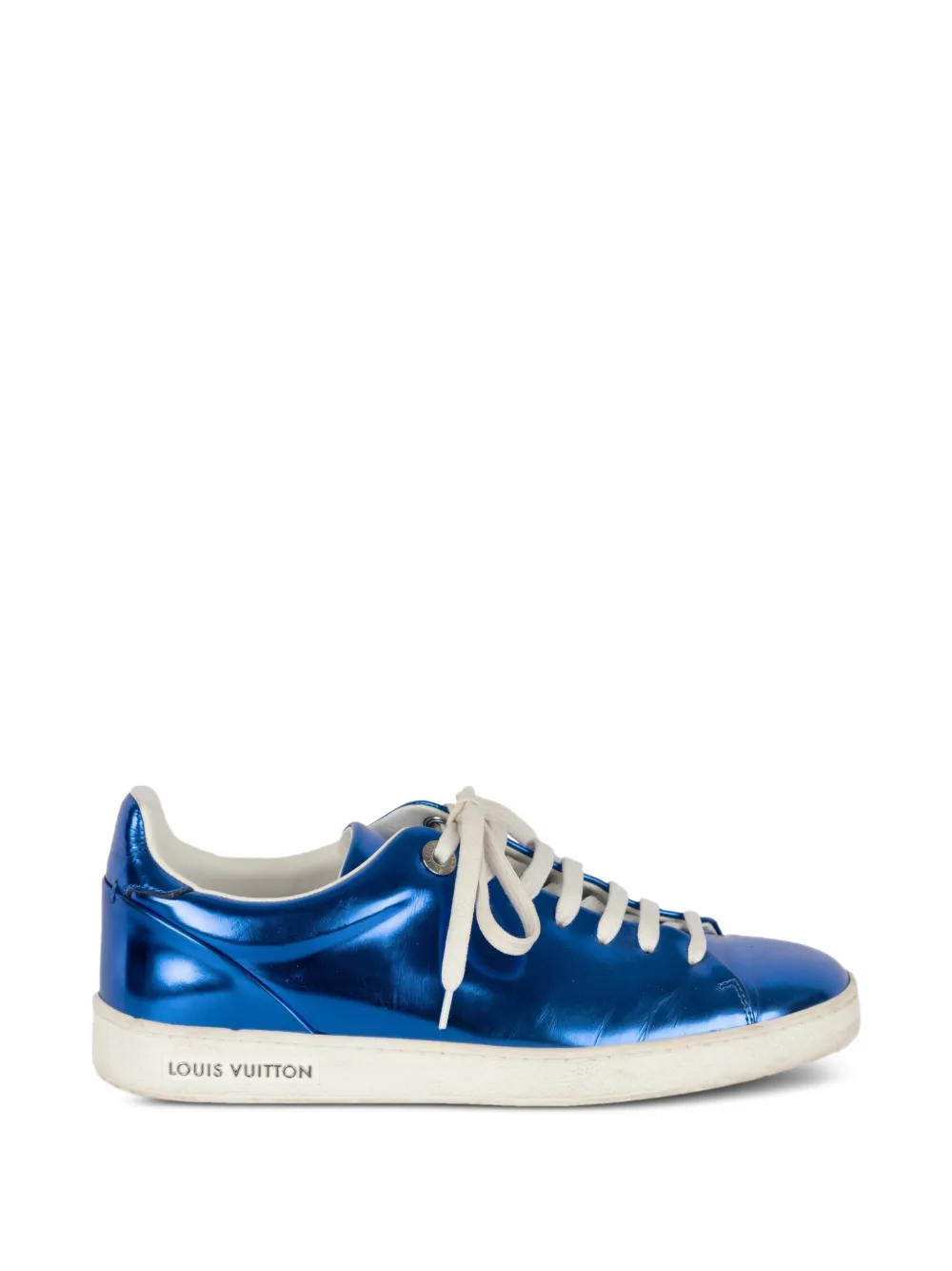 Louis Vuitton Pre-Owned blue metallic sneakers - Blau
