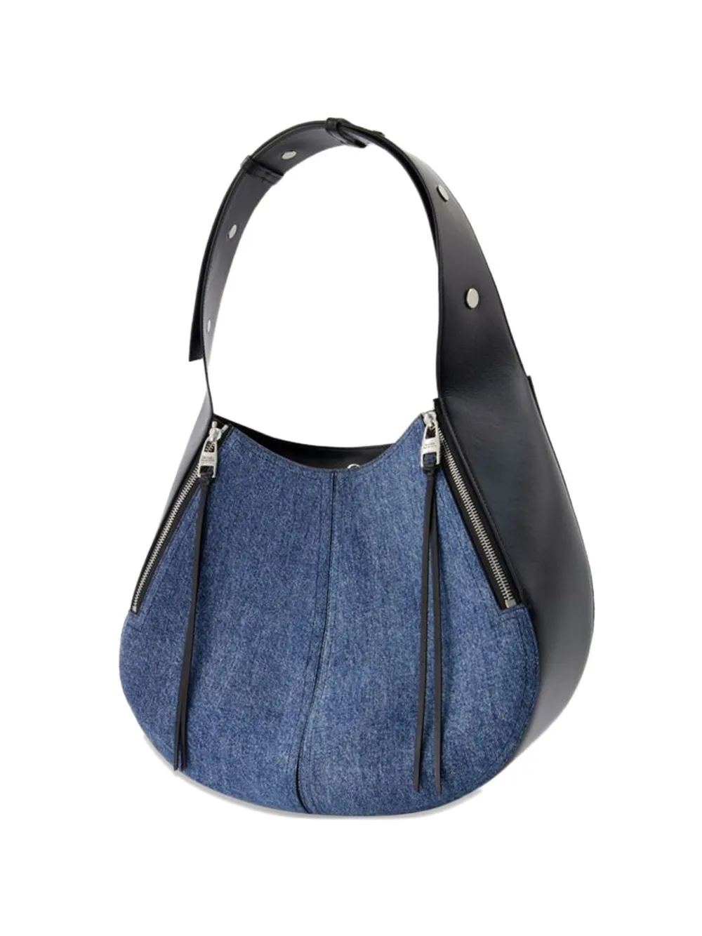 Alexander McQueen Pre-Owned hobo skull leather bag - Blu