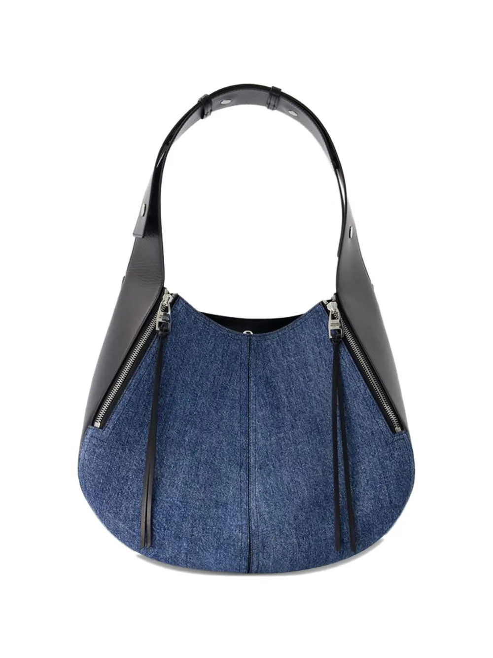 Alexander McQueen Pre-Owned hobo skull leather bag - Blu