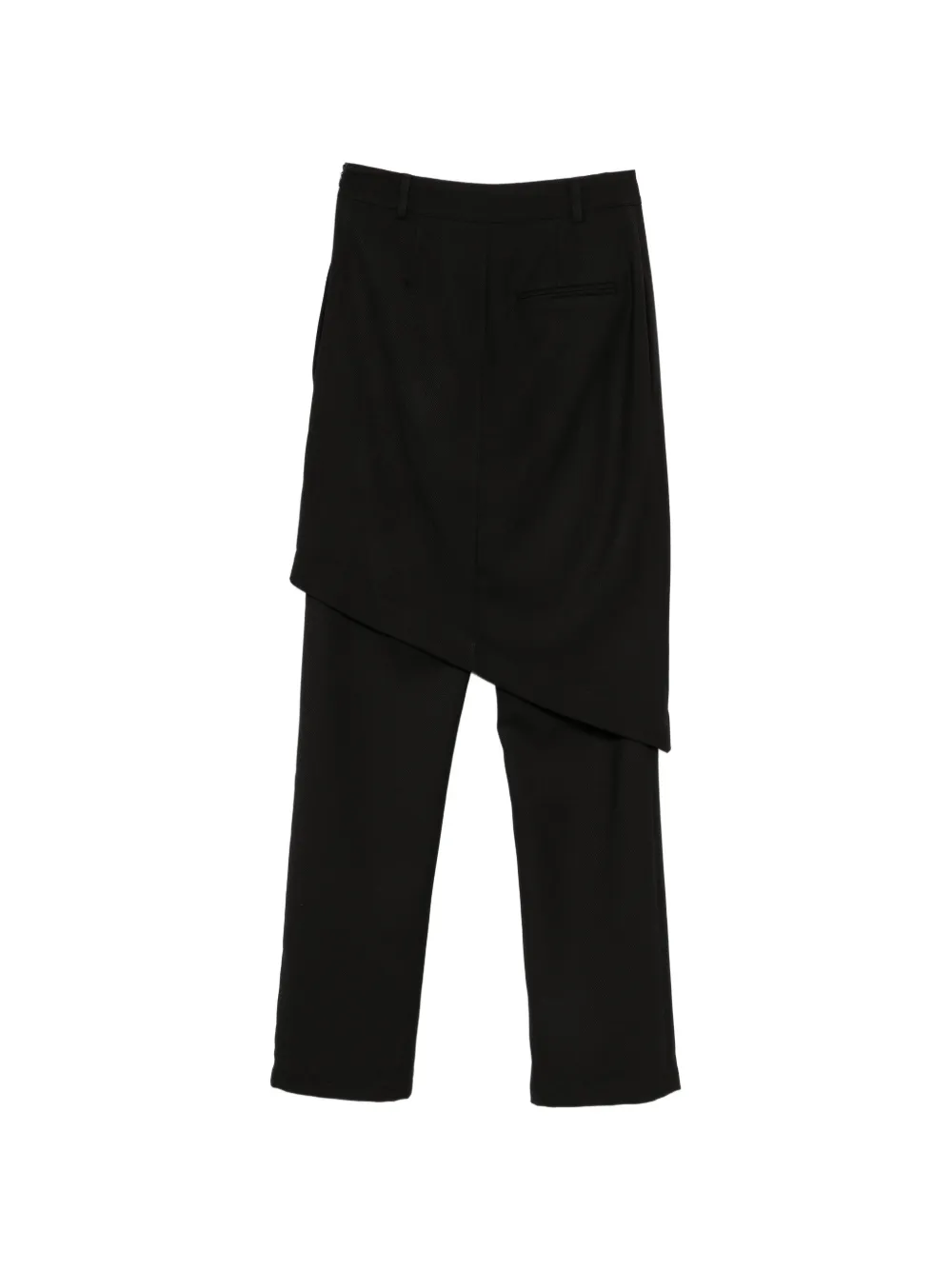  Pnk Asymmetric-detail Trousers - Black 